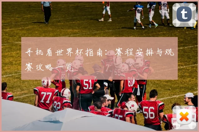 手机看世界杯指南:赛程安排与观赛攻略一览