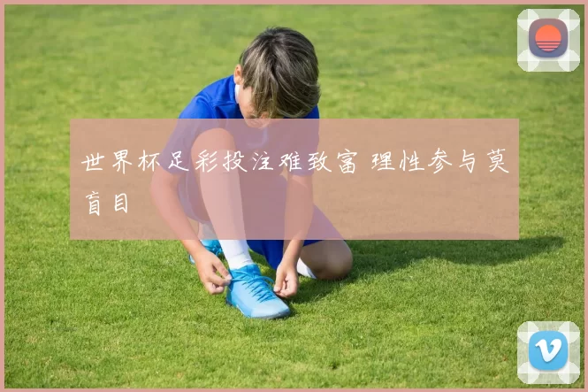 世界杯足彩投注难致富 理性参与莫盲目