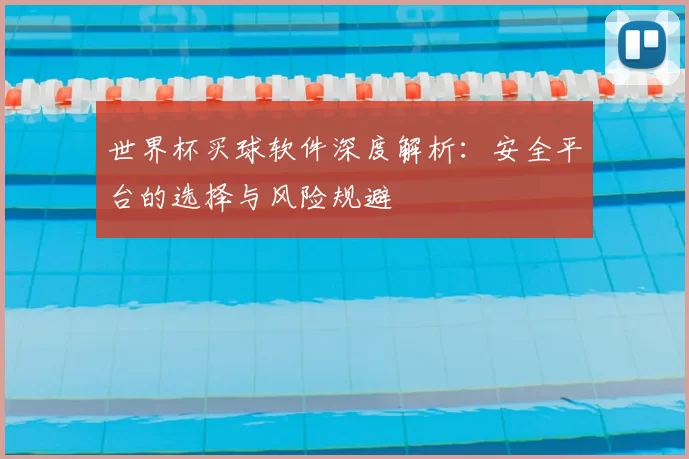 世界杯买球软件深度解析:安全平台的选择与风险规避